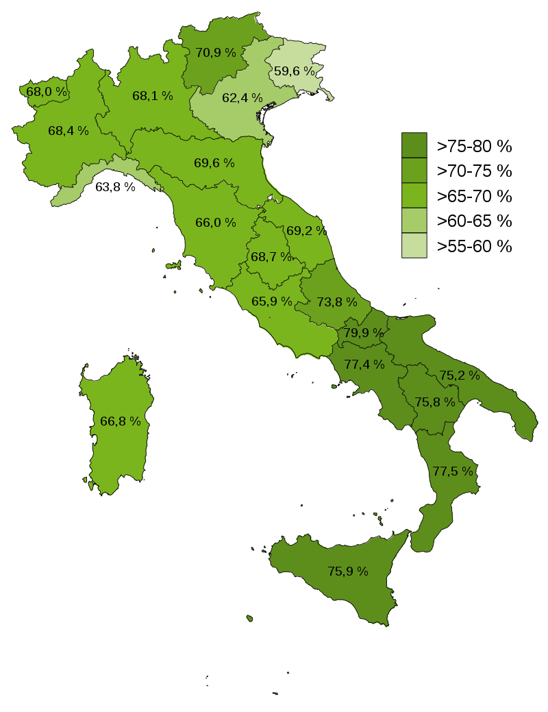 Italy. Constitutional Referendum 2020 Electoral Geography 2.0