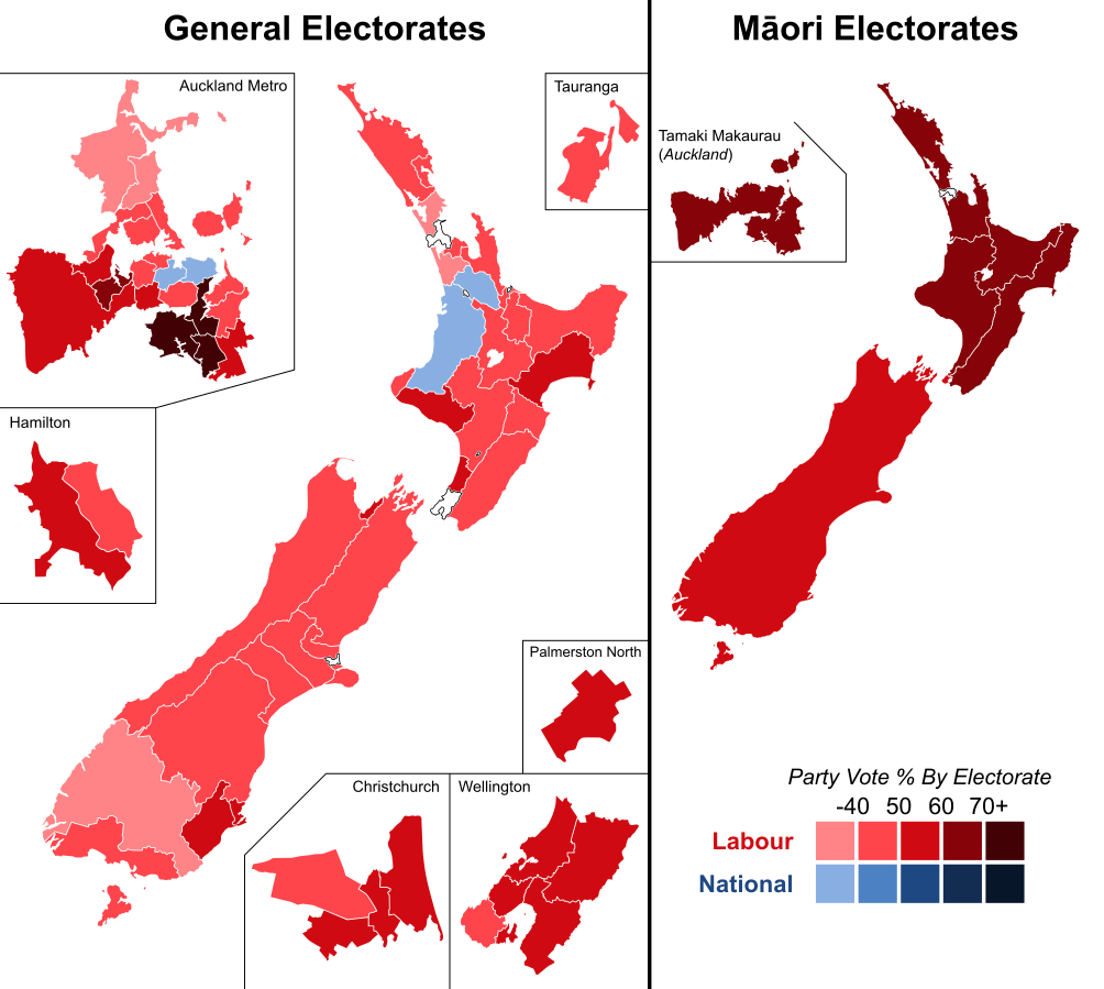 New Zealand. Legislative Election 2020 Electoral Geography 2.0