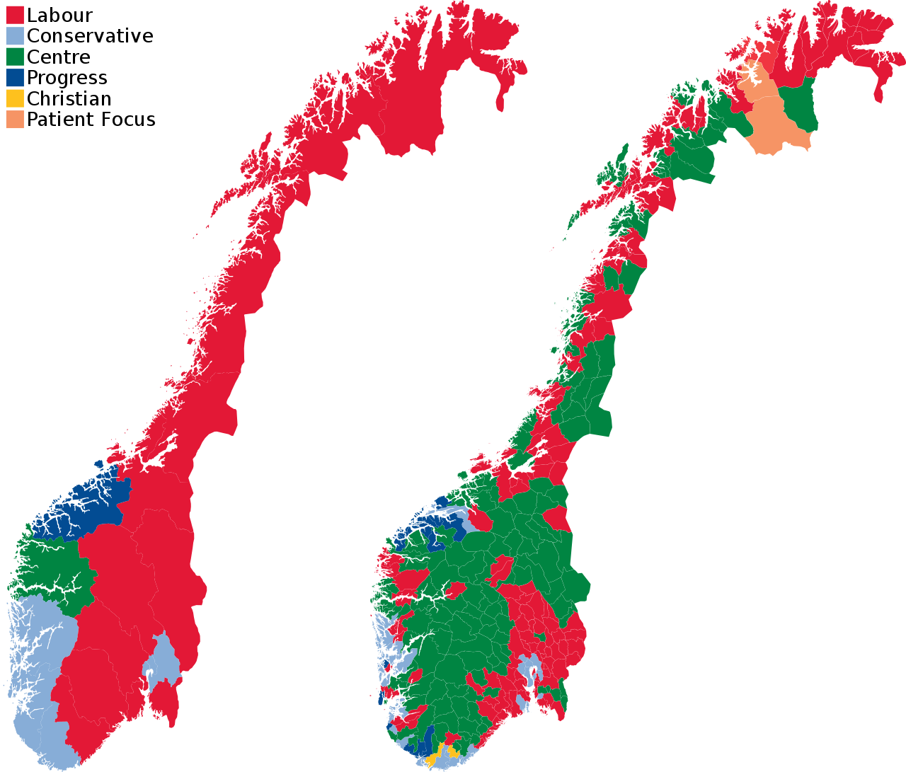 Norway. Legislative Election 2021 Electoral Geography 2.0