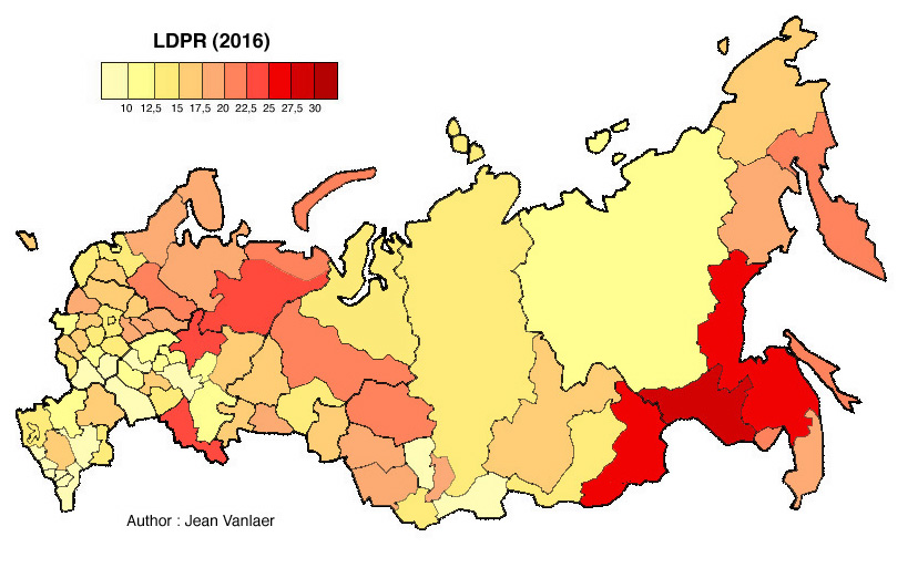 Electing russia. Карта России ЛДПР. ЛДПР территория России. В ряде регионов.