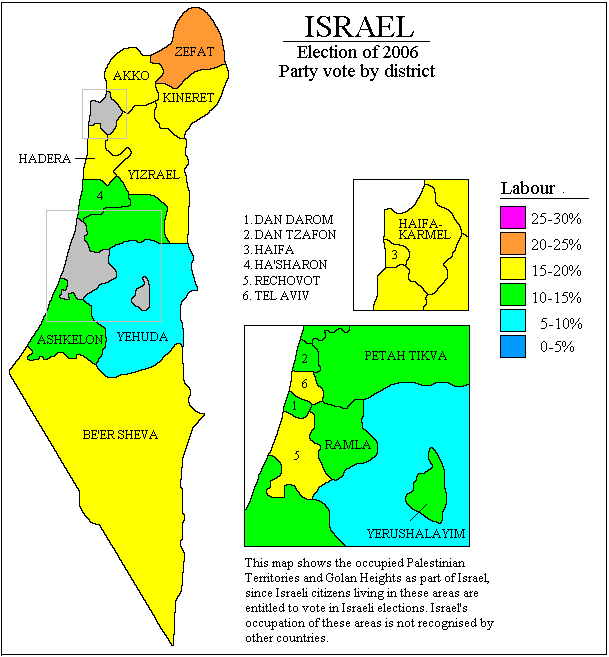 Israel. Legislative Election 2006 | Electoral Geography 2.0