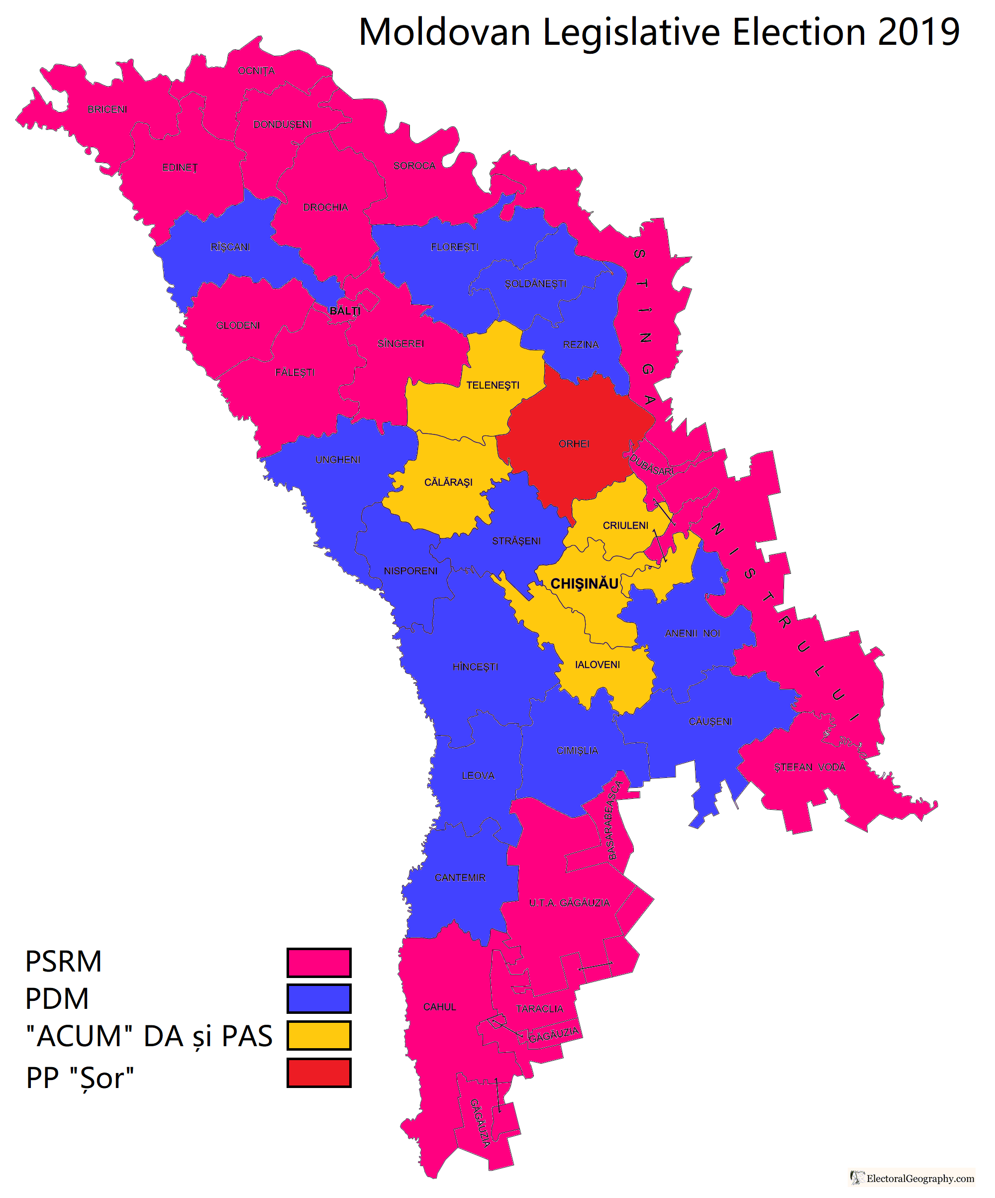 Карта Республики Молдова с районами. Карта Молдовы административно-территориальное. Административная карта Республики Молдова.
