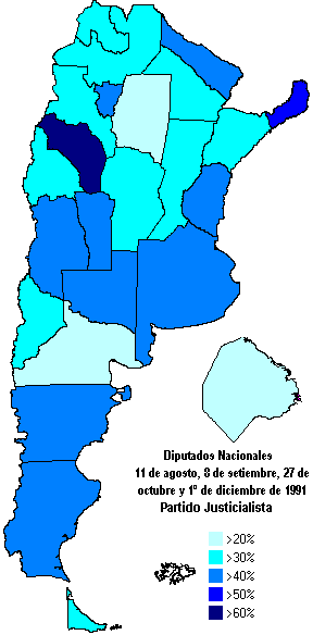 Argentina. Legislative Election 1991