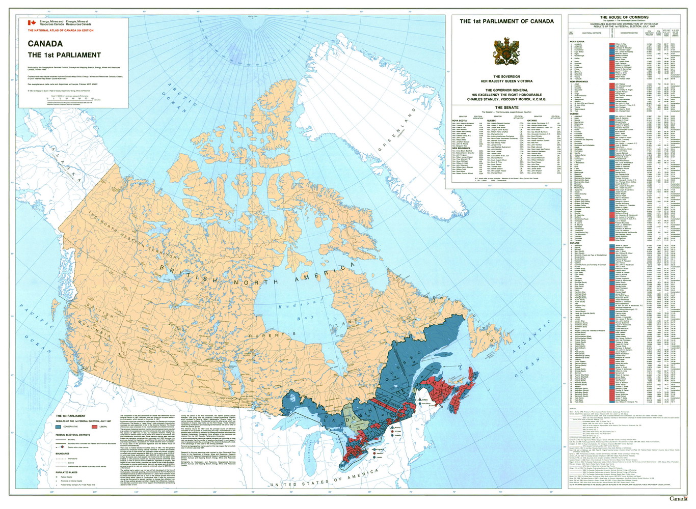 canada election 1867 map