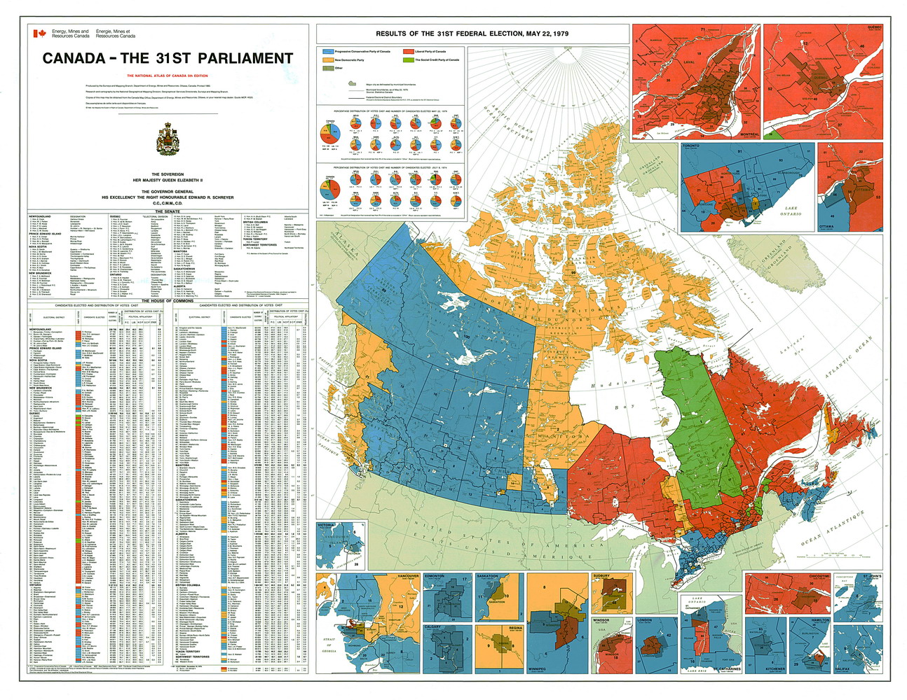 canada 1979 map election