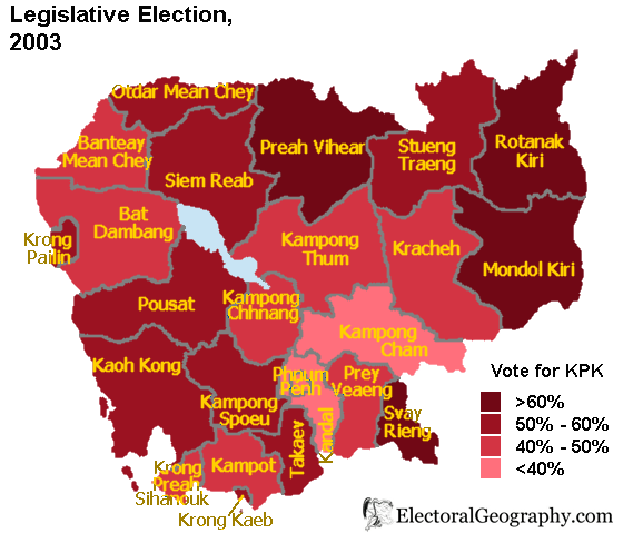 2003 cambodia election kpk map