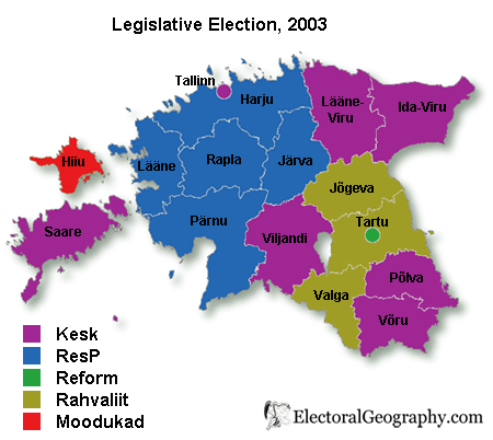 estonia legislative election 2003