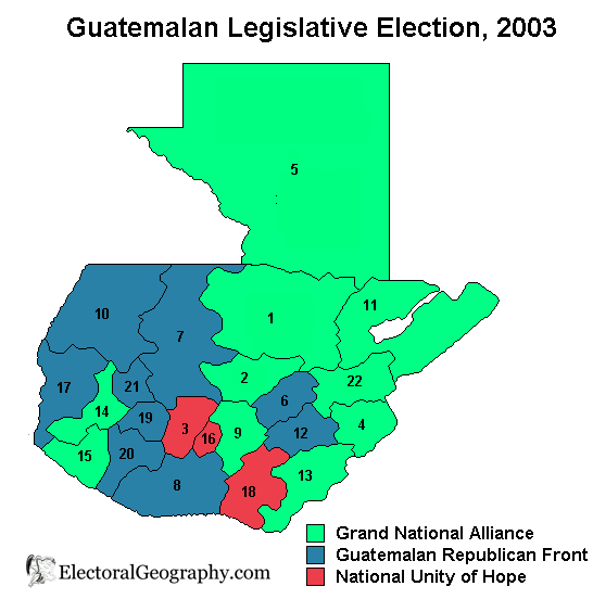 guatmala legislative election 2003 map results