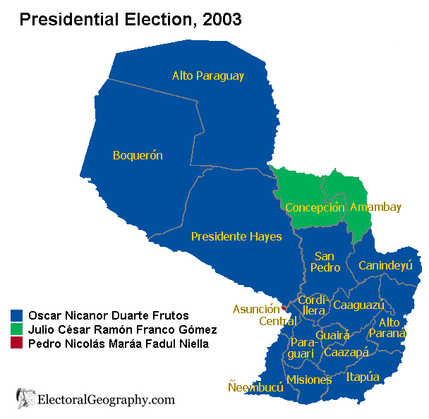 paraguay presidential election 2003