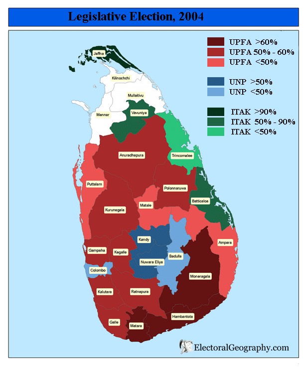 sri lanka legislative election 2004