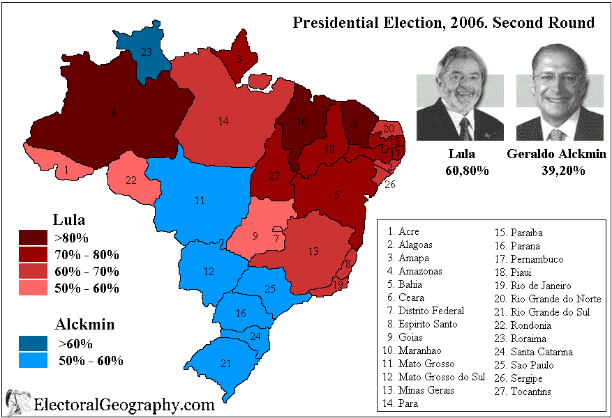 Brazil presidential Election 2006. Second Round