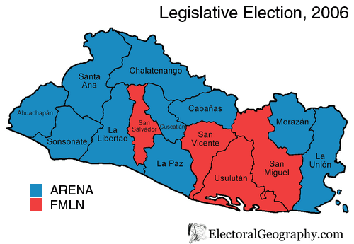 2006 el slavador legislative election map