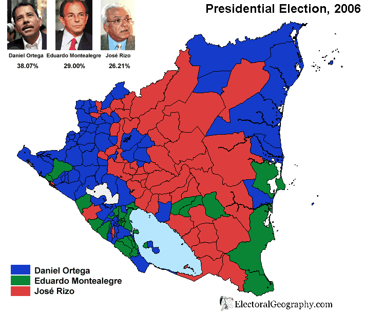nicaragua presidential electon 2006 municipalities