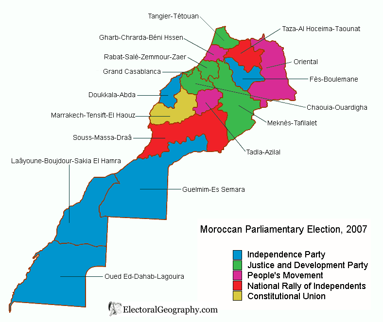 morrocco legislative election 2007
