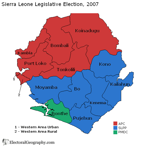 sierra leone legislative election 2007